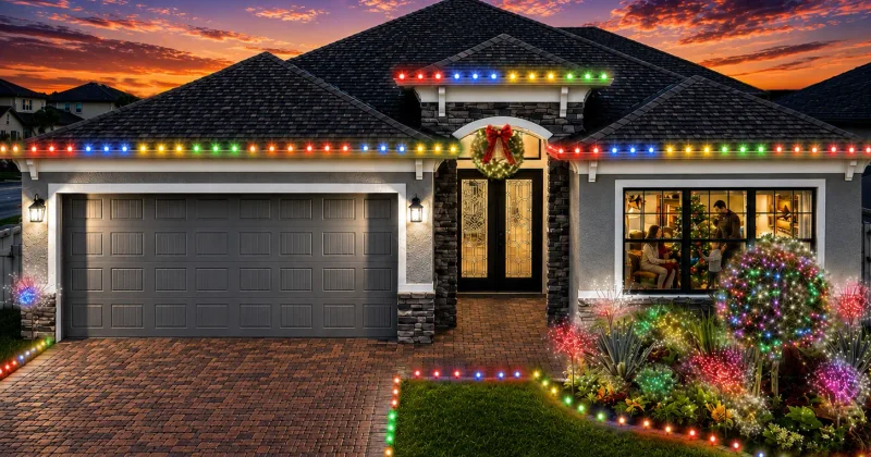 Merry holiday lighting package