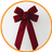 12" Nylon Red Bow